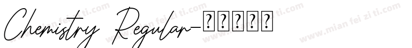Chemistry Regular字体转换